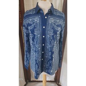 Sheilay Western dressy button-up blouse, NWOT